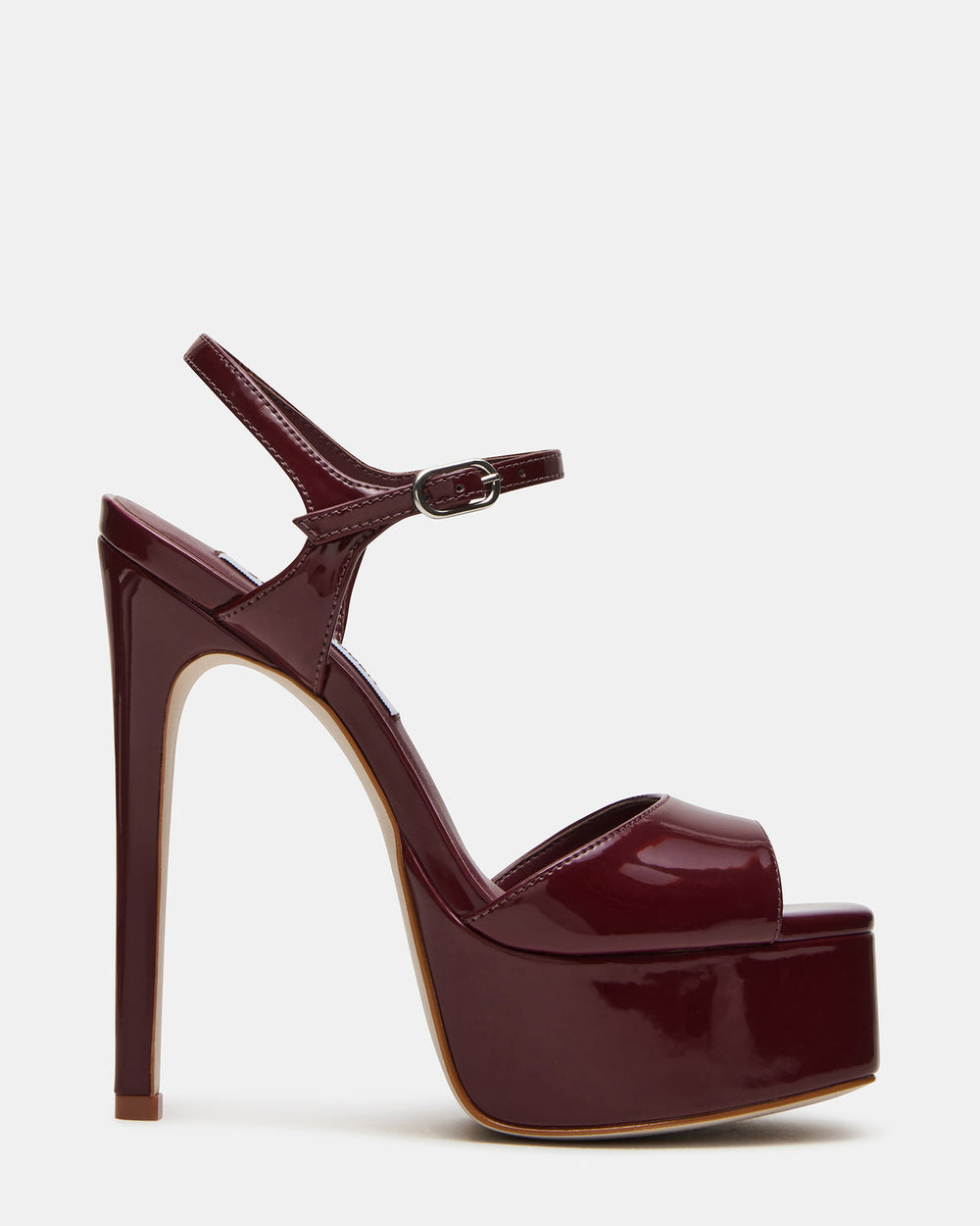 COLOGNE Wine Patent Platform Stiletto Women's Heel | Steve Madden US