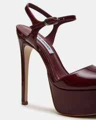 COLOGNE Wine Patent Platform Stiletto Women's Heel | Steve Madden US