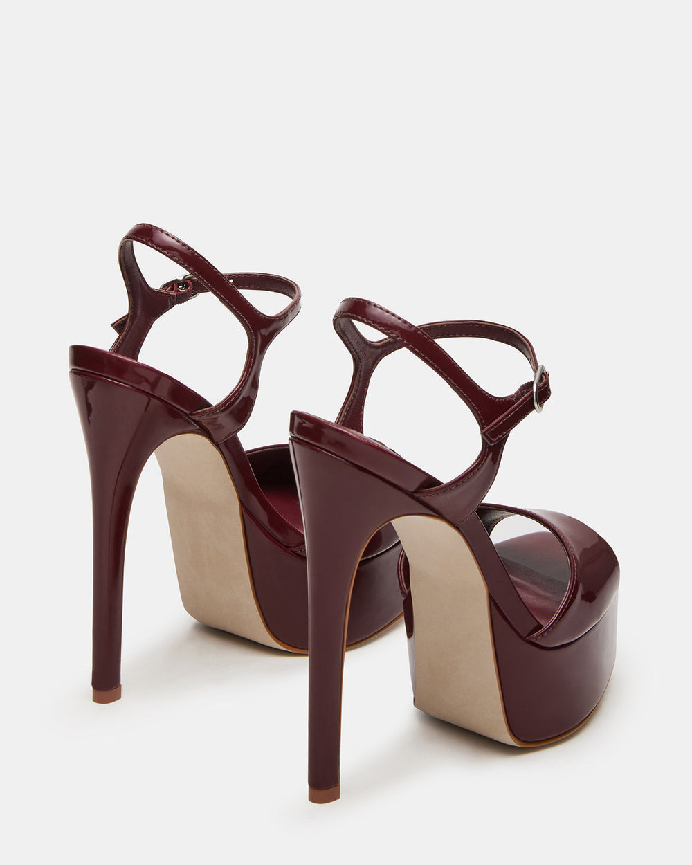 COLOGNE Wine Patent Platform Stiletto Women's Heel | Steve Madden US