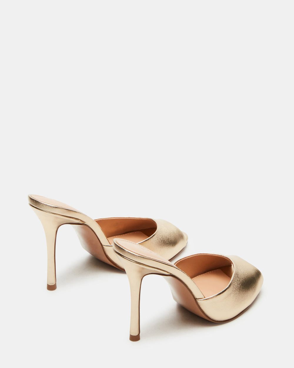 PRIYA Gold Leather Women's Mule | Steve Madden outlet