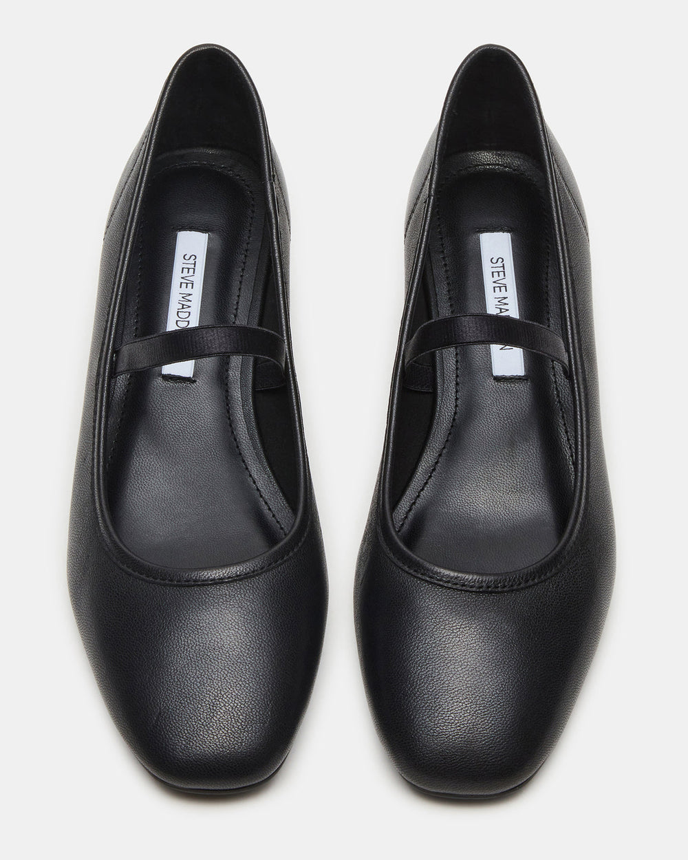 MURAL Black Leather Mary Jane Block Heel Square-Toe Women's Heel | Steve Madden near me