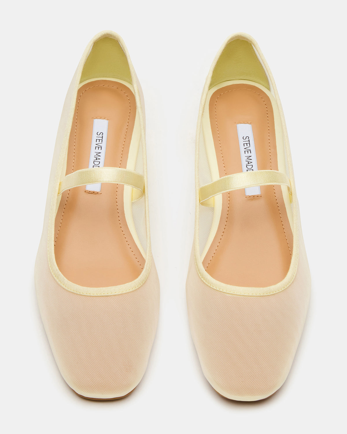 MURAL Butter Yellow Mary Jane Block Heel Square-Toe Women's Heel | Steve Madden outlet