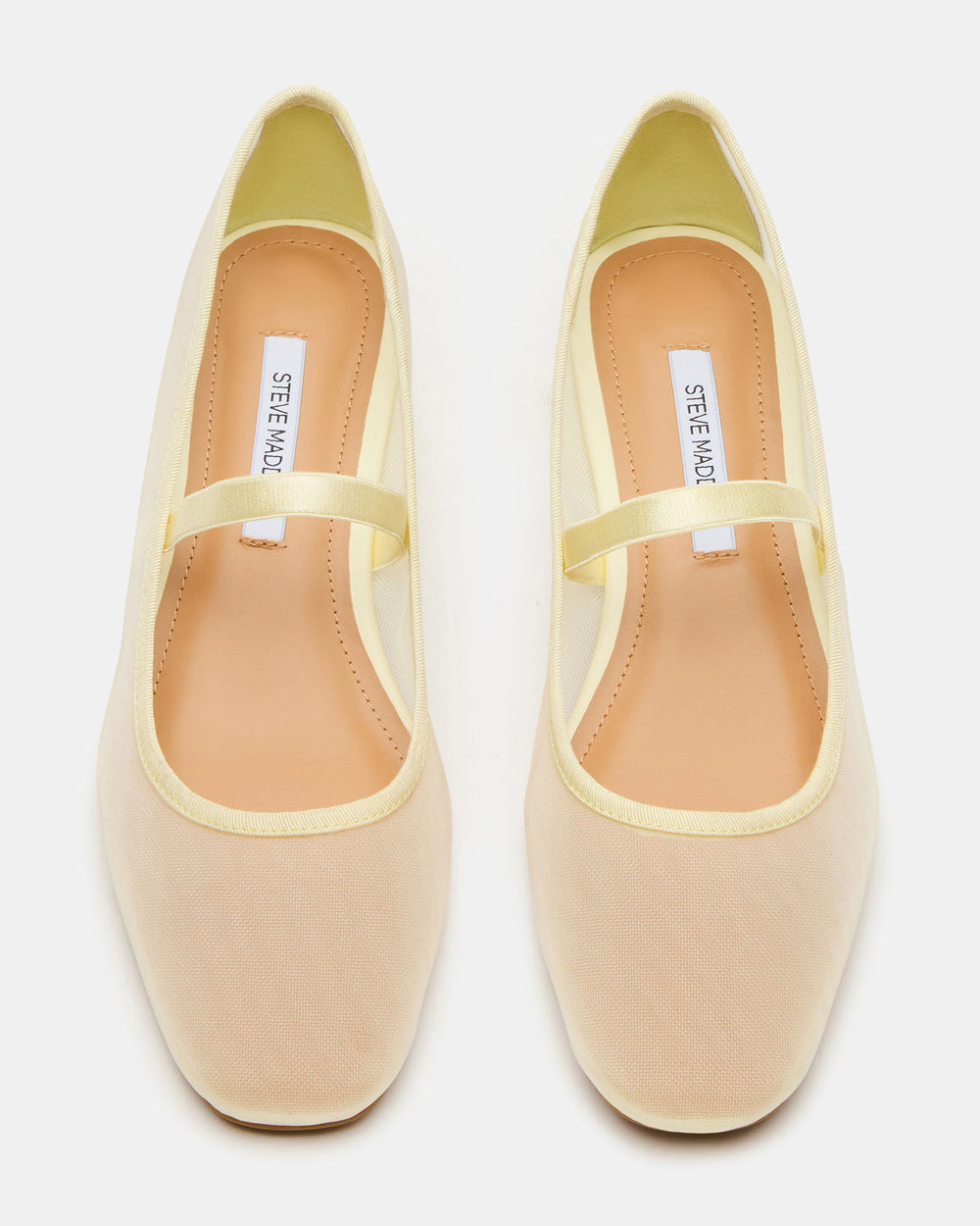 MURAL Butter Yellow Mary Jane Block Heel Square-Toe Women's Heel | Steve Madden outlet