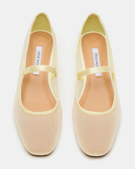 MURAL Butter Yellow Mary Jane Block Heel Square-Toe Women's Heel | Steve Madden outlet