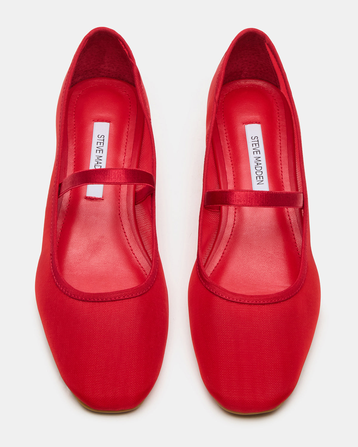 MURAL Red Mary Jane Block Heel Square-Toe Women's Heel | Steve Madden Sale