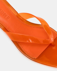 TRACIE Jelly Orange Thong Strap Women's Kitten Heel | Steve Madden for Sale
