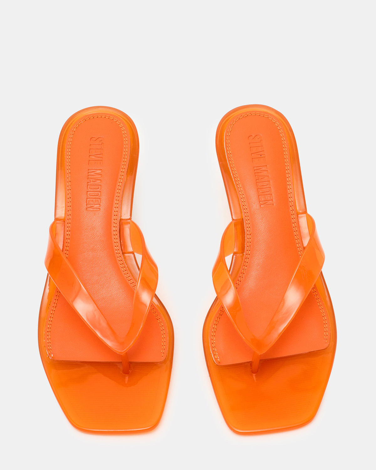 TRACIE Jelly Orange Thong Strap Women's Kitten Heel | Steve Madden for Sale