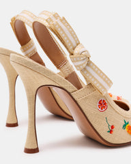 BRI Raffia Fruit Multi Slingback Pump Women's Heel | Steve Madden near me