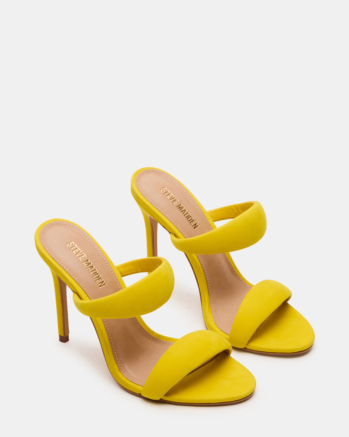 SATURN Yellow Stiletto Mule Women's Heel | Steve Madden discount