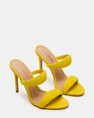 SATURN Yellow Stiletto Mule Women's Heel | Steve Madden discount