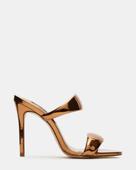 SATURN Bronze Stiletto Mule Women's Heel | Steve Madden for Sale