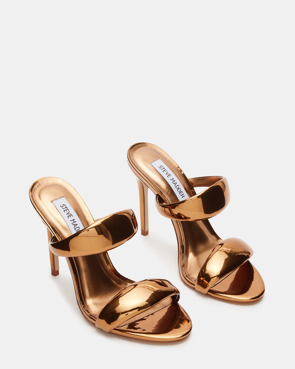 SATURN Bronze Stiletto Mule Women's Heel | Steve Madden for Sale