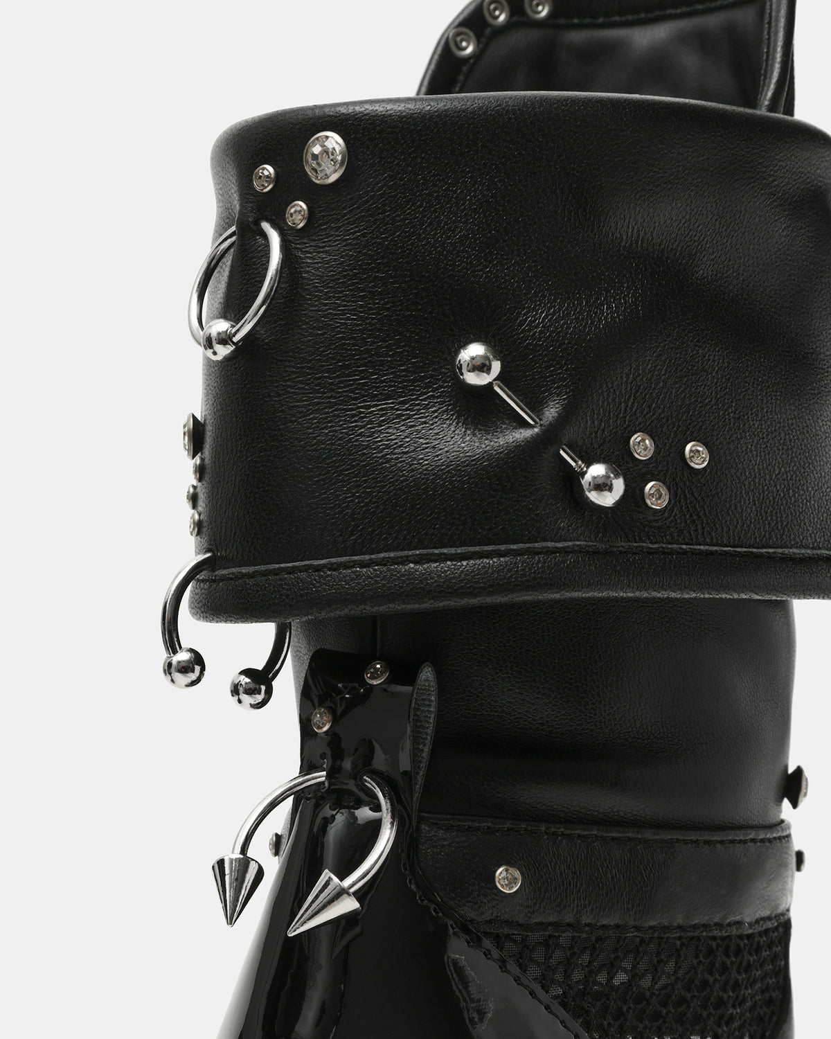 CASELLA Piercing Black Open-Toe Stiletto Lace-Up Women's Heel | Steve Madden online