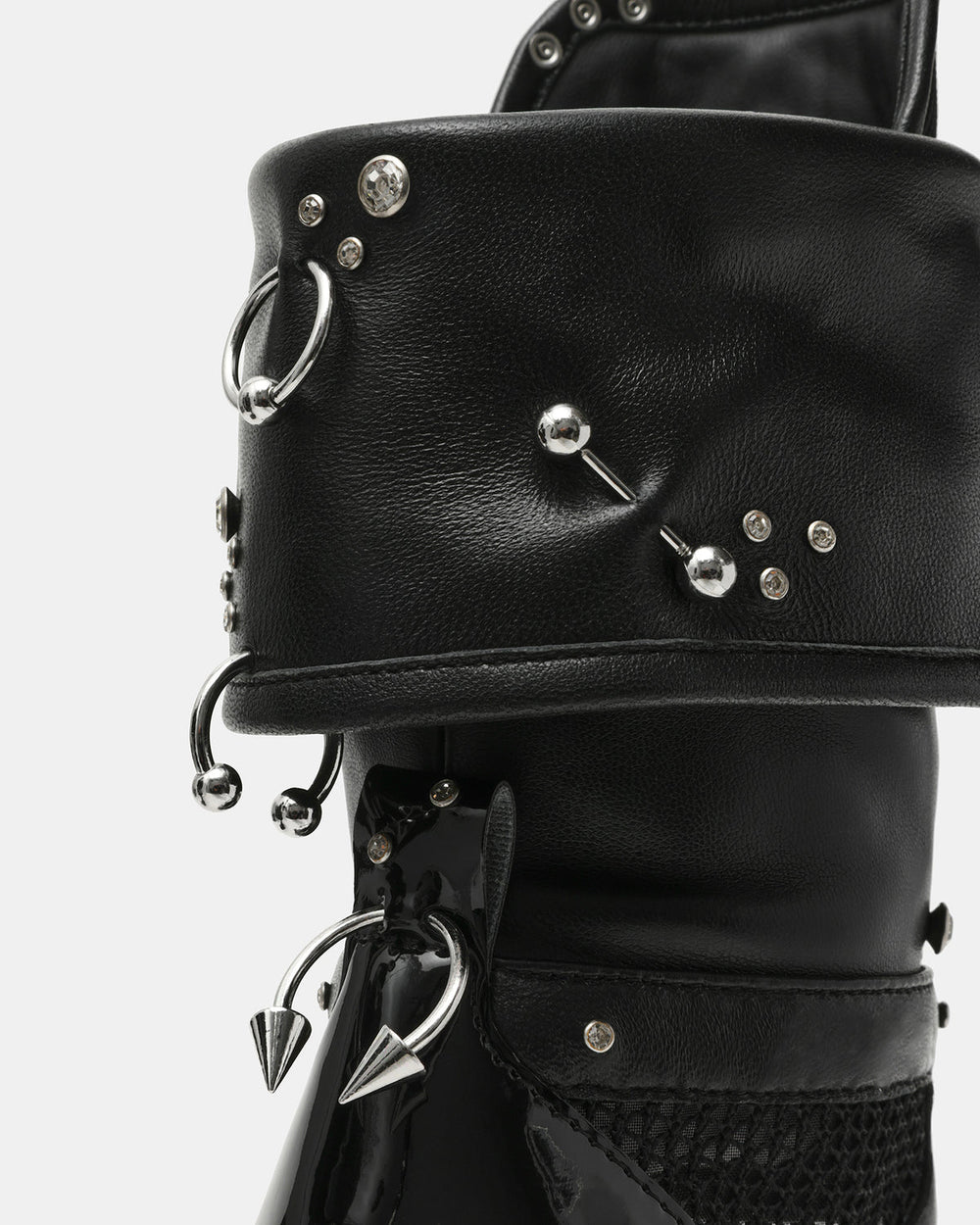 CASELLA Piercing Black Open-Toe Stiletto Lace-Up Women's Heel | Steve Madden online