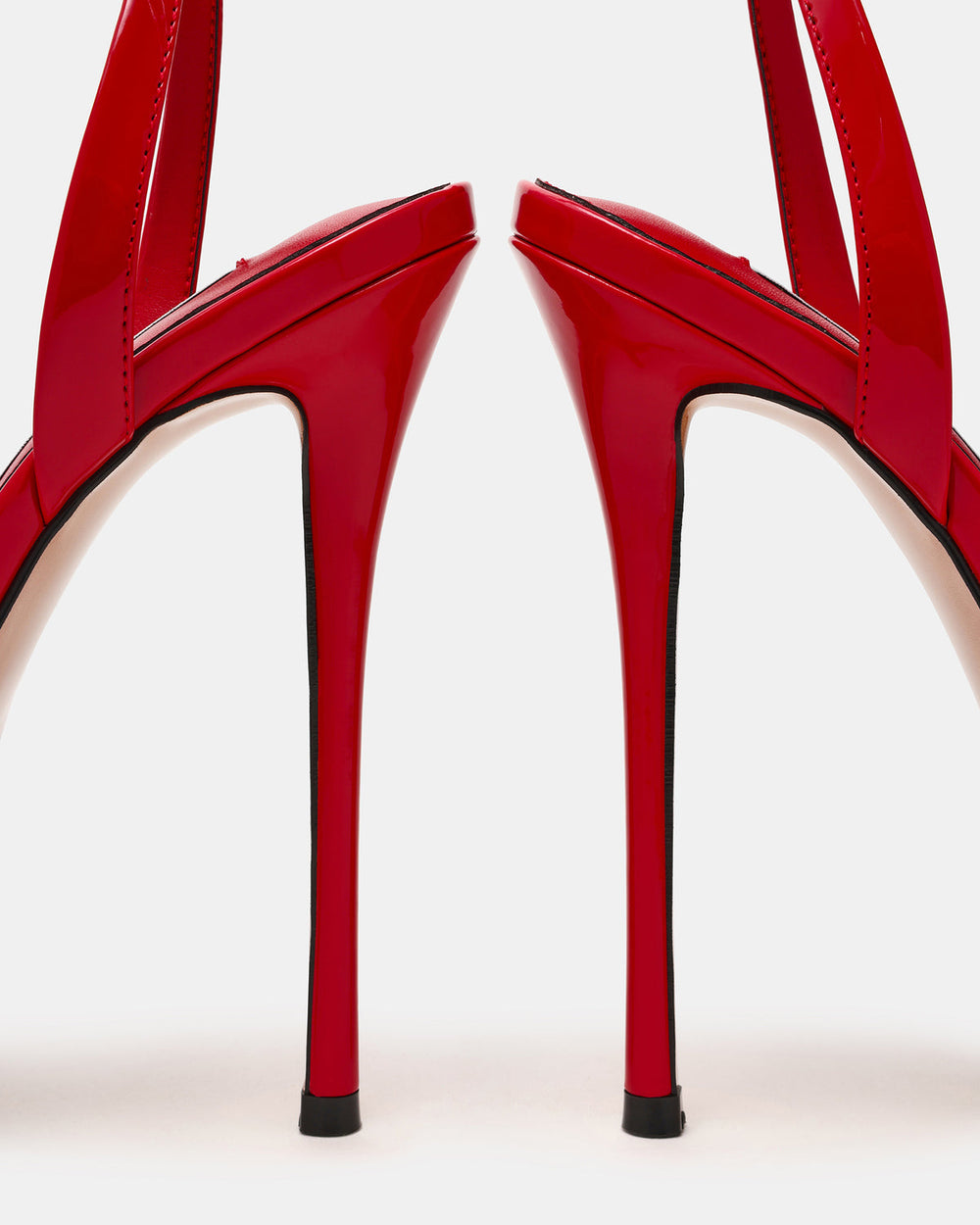 JEZZICA Red Patent Platform Stiletto Ankle Strap Women's Heel | Steve Madden online