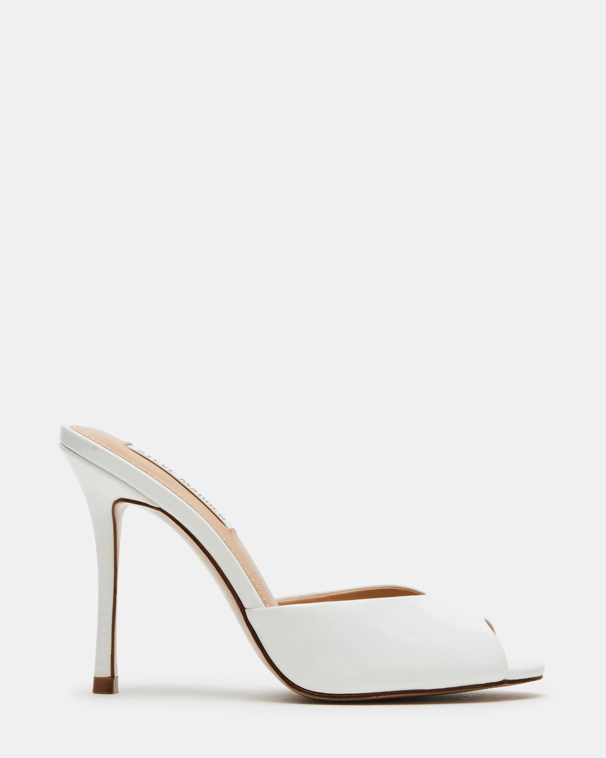 PRIYA White Patent Women's Mule | Steve Madden for Sale