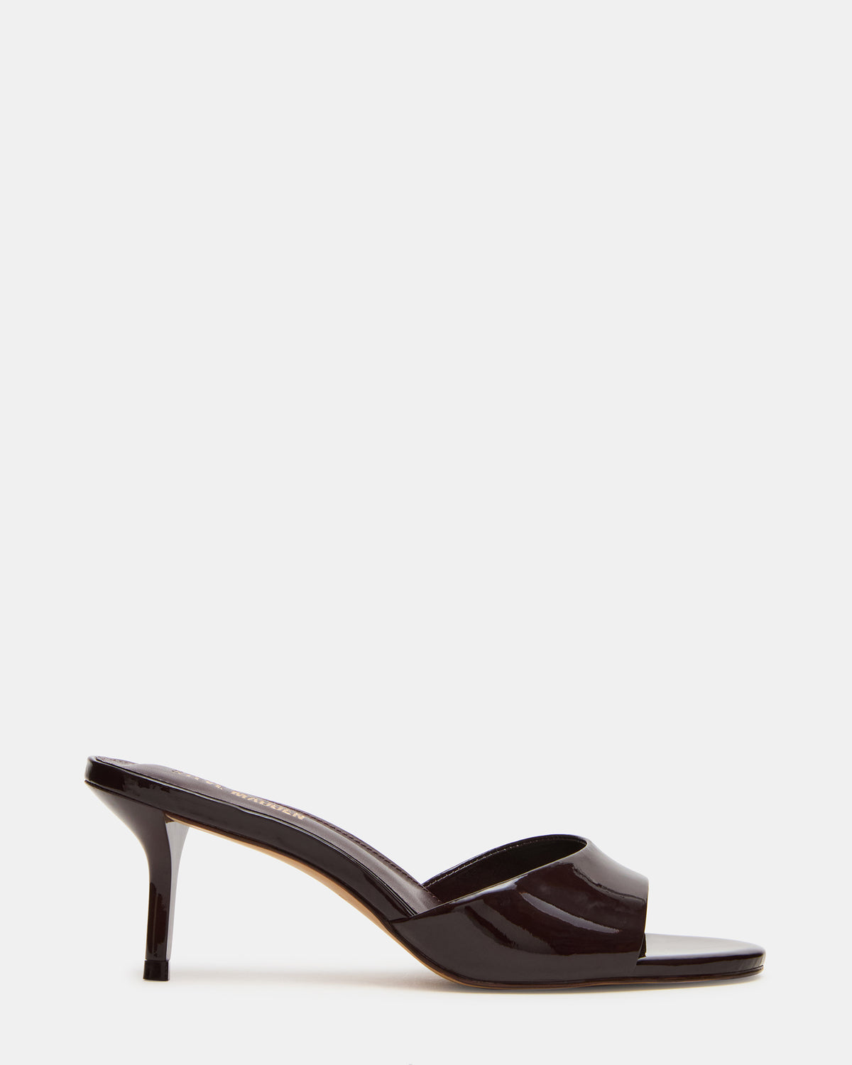KENDRIX Brown Leather Women's Mule Heel | Steve Madden on Sale