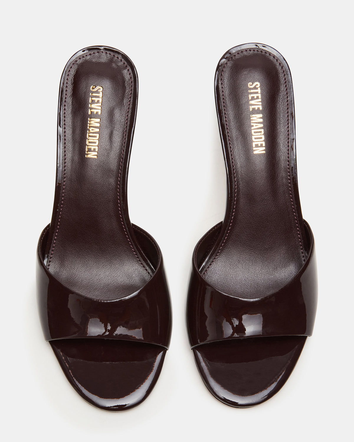 KENDRIX Brown Leather Women's Mule Heel | Steve Madden on Sale