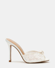PRIYA Pearl White Lace Mule Women's Heel | Steve Madden for Sale