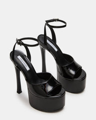 OLYSSIA Black Platform Stiletto Ankle Strap Women's Heel | Steve Madden online