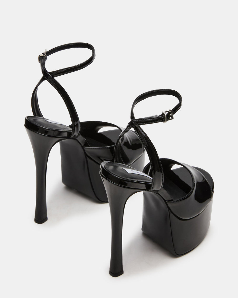 OLYSSIA Black Platform Stiletto Ankle Strap Women's Heel | Steve Madden online