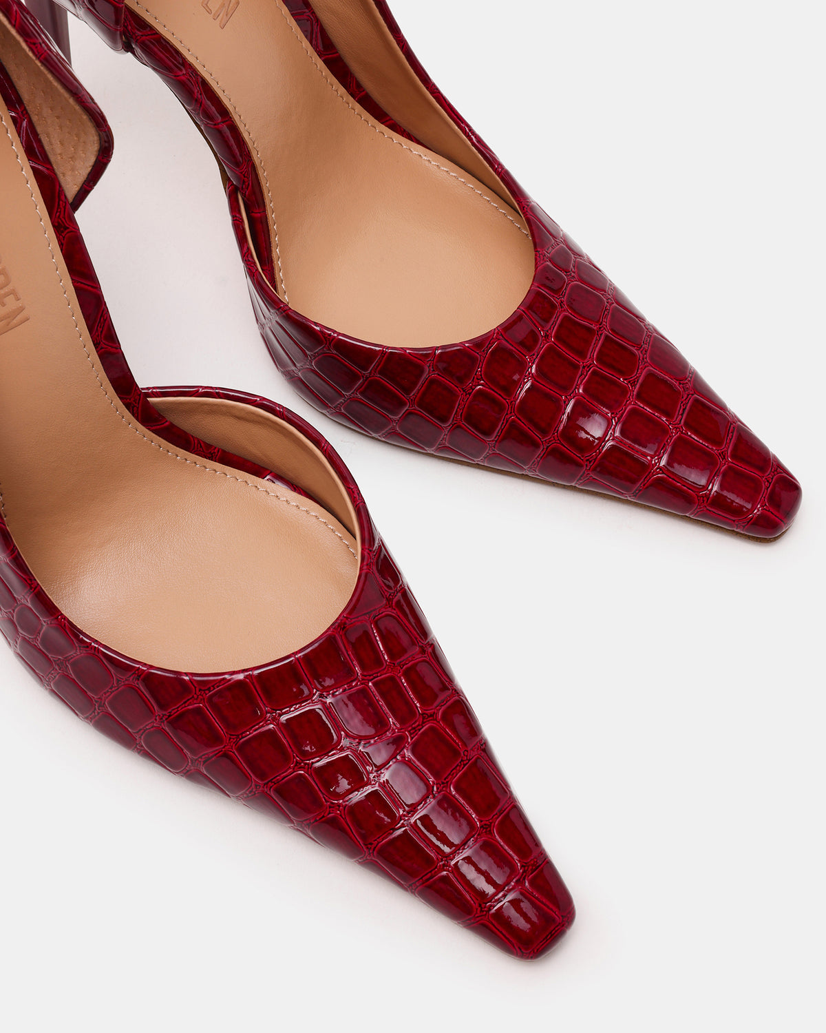 ELEGANT Red Crocodile Pointed-Toe Stiletto Pump Women's Heel | Steve Madden discount