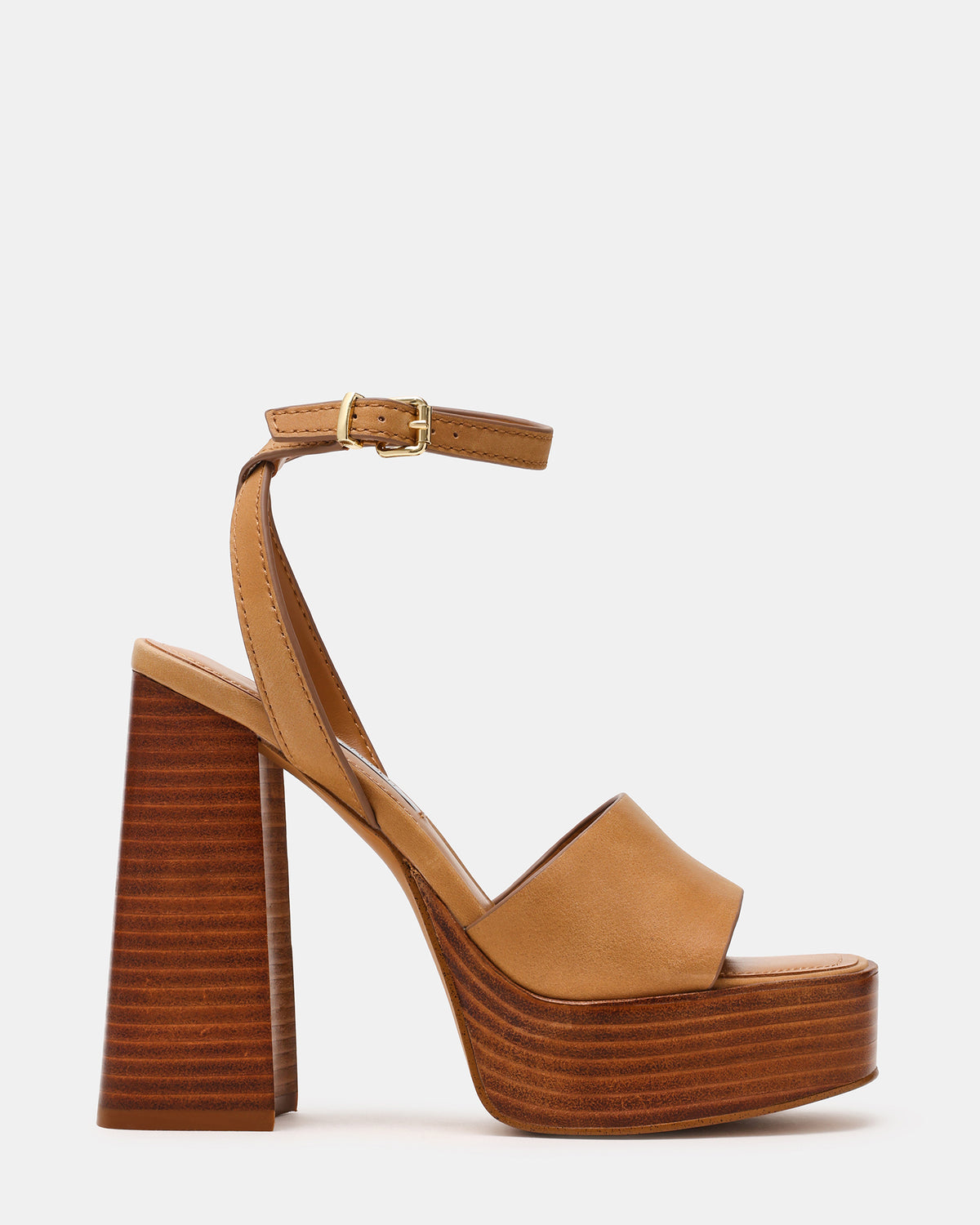 FLORIA Banana Leather Women's Platform Square-Toe Block Heel | Steve Madden outlet