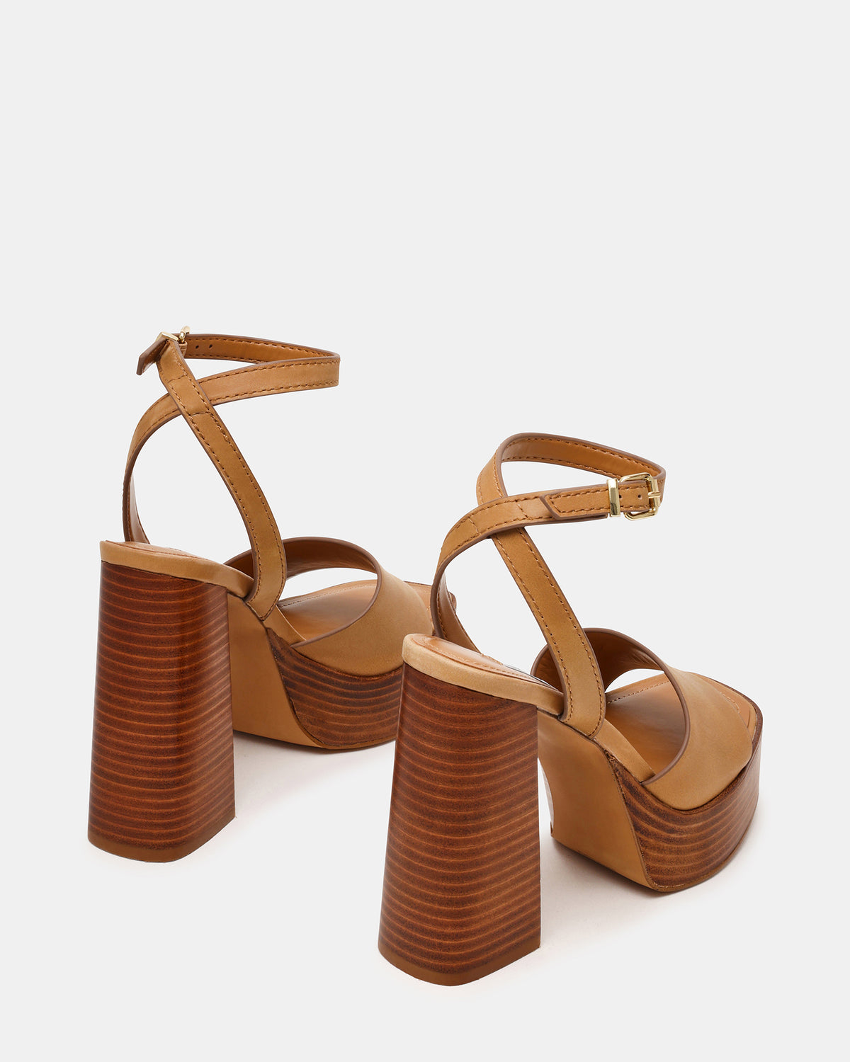 FLORIA Banana Leather Women's Platform Square-Toe Block Heel | Steve Madden outlet