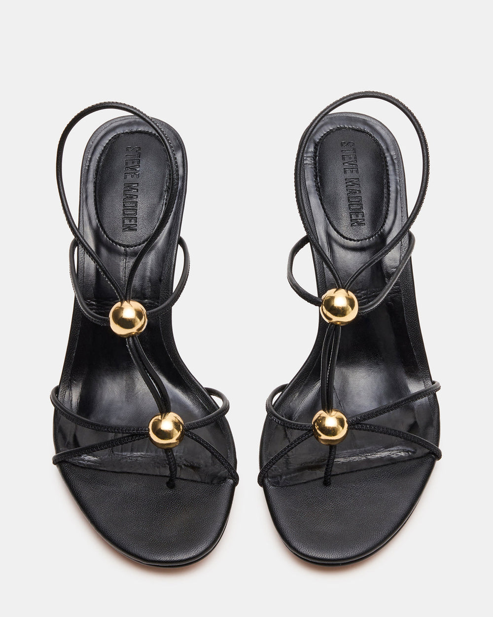 RAMOS Black Strappy Stiletto Women's Heel | Steve Madden outlet