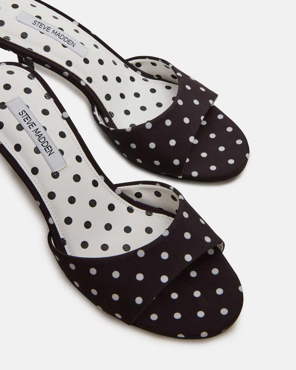 KENDRIX Black/White Mule Stiletto Women's Heel | Steve Madden Sale