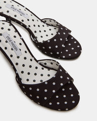 KENDRIX Black/White Mule Stiletto Women's Heel | Steve Madden Sale