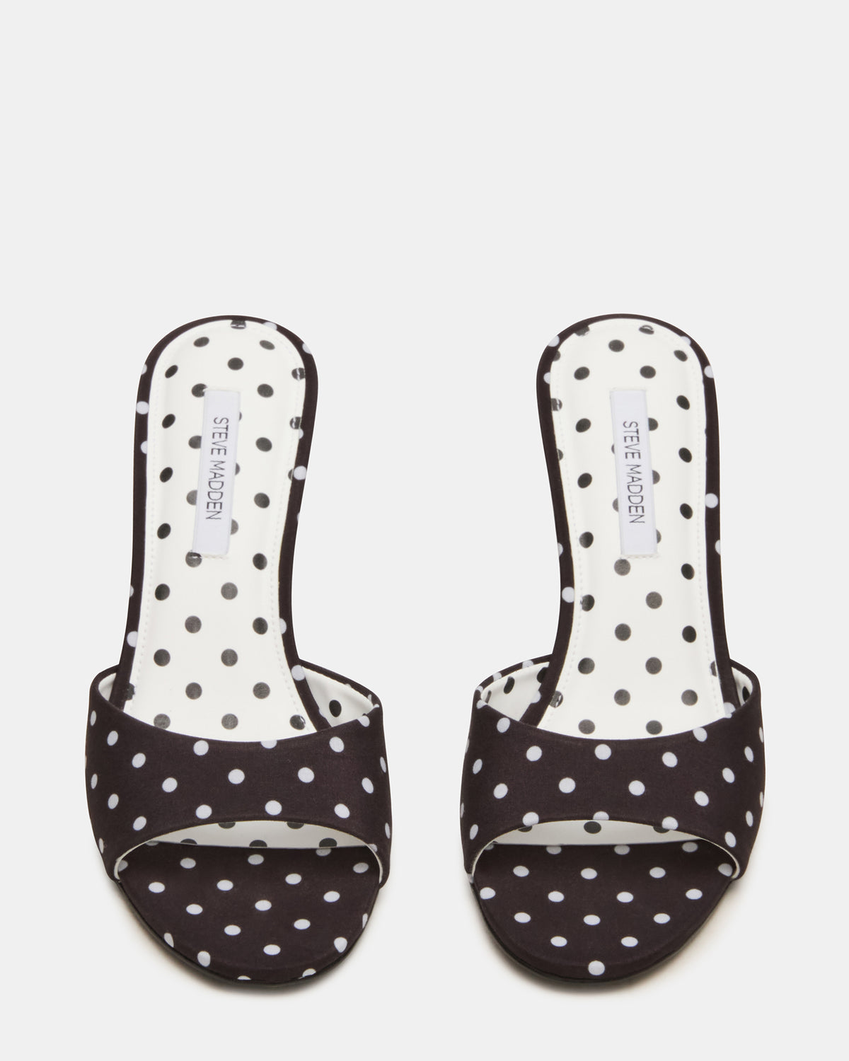 KENDRIX Black/White Mule Stiletto Women's Heel | Steve Madden Sale