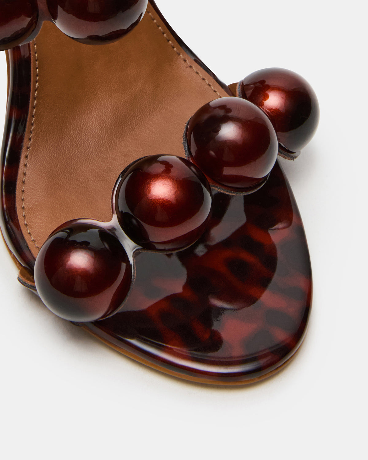 SATURN Beads Tortoise Stiletto Mule Women's Heel | Steve Madden US