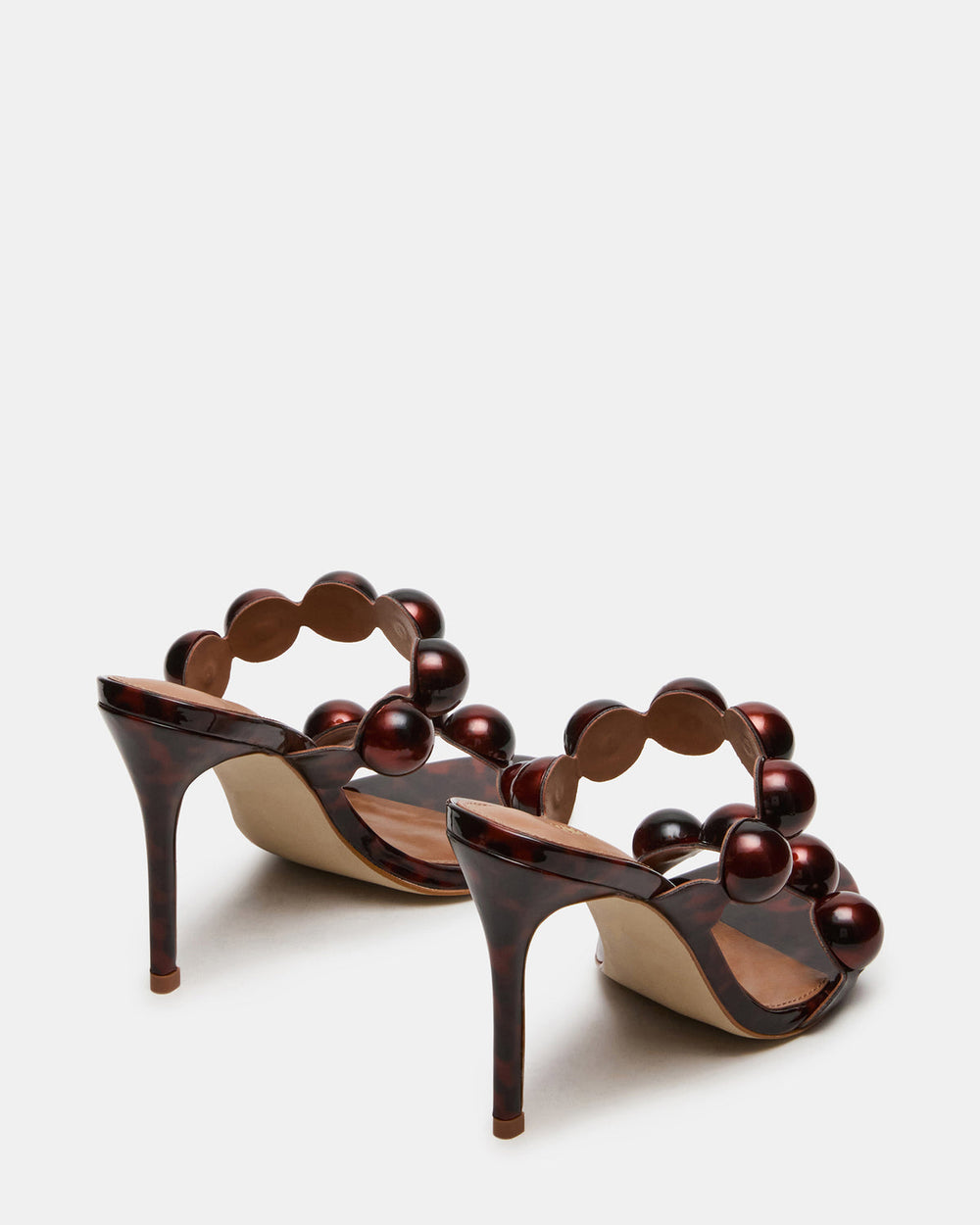 SATURN Beads Tortoise Stiletto Mule Women's Heel | Steve Madden US