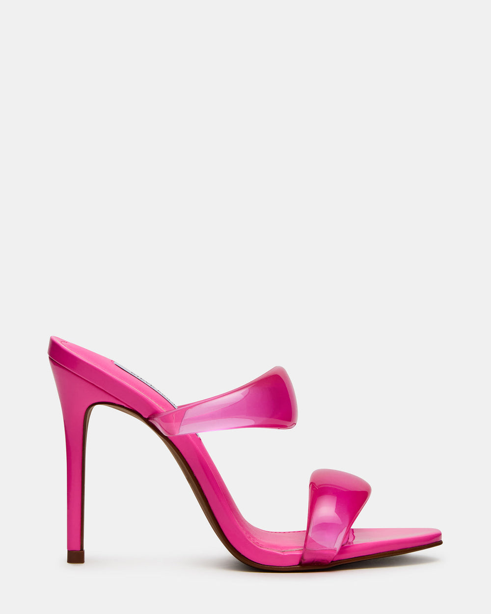 SATURN Jelly Pink Stiletto Mule Women's Heel | Steve Madden outlet