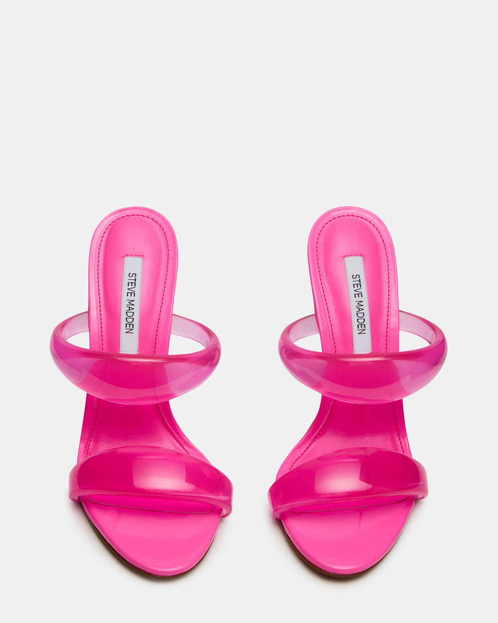 SATURN Jelly Pink Stiletto Mule Women's Heel | Steve Madden outlet