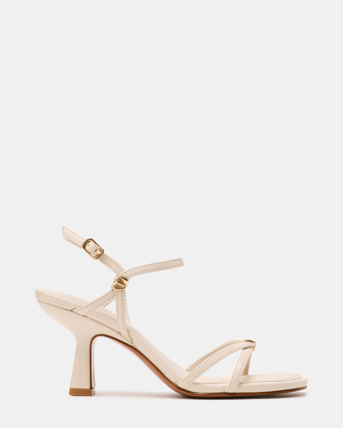 POSY Bone Gold-Detail Strappy Square-Toe Women's Heel | Steve Madden near me