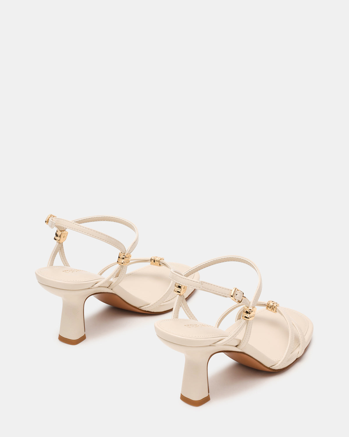 POSY Bone Gold-Detail Strappy Square-Toe Women's Heel | Steve Madden near me