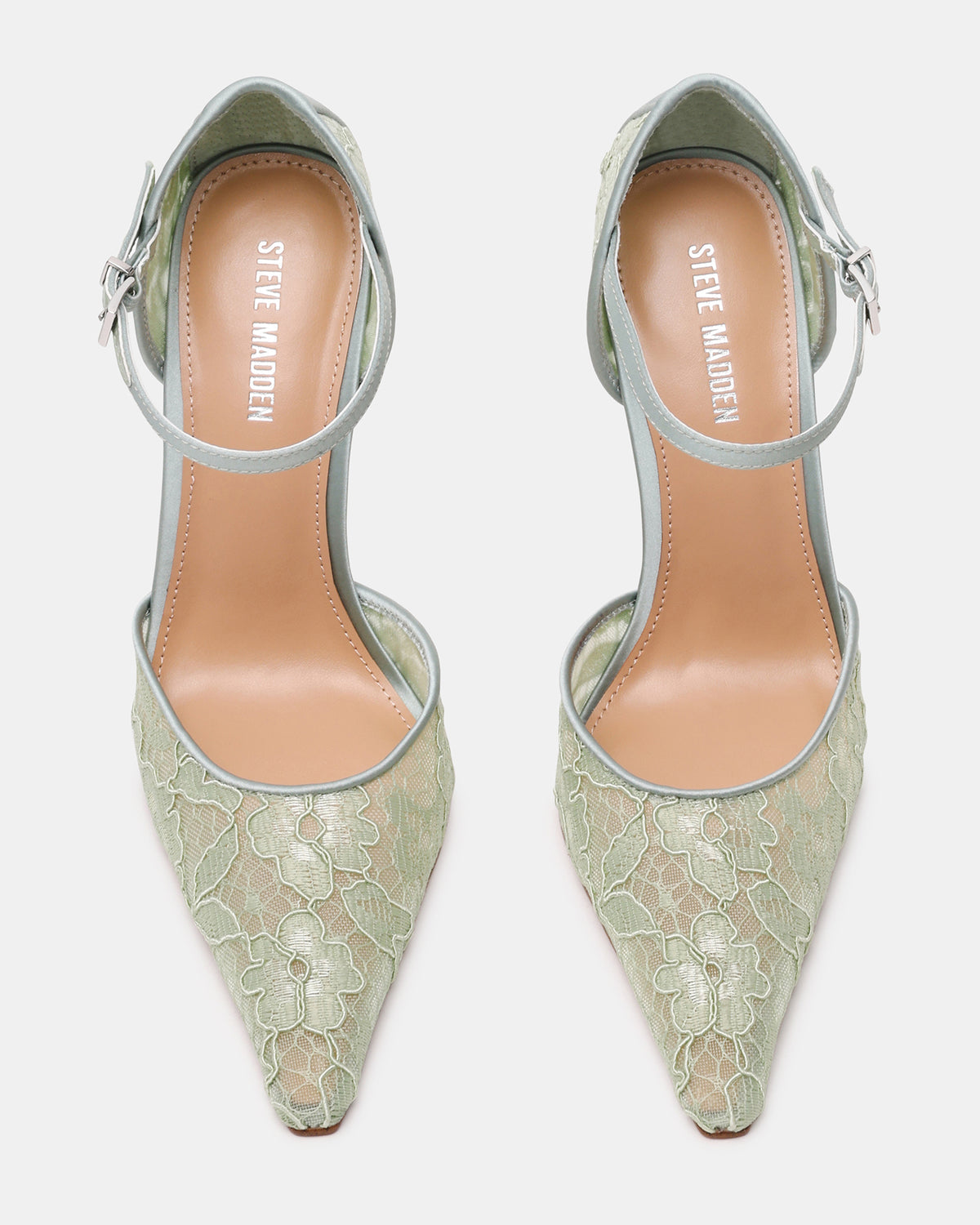 AVANT Pistachio Lace Pointed-Toe Stiletto Pump Women's Heel | Steve Madden on Sale