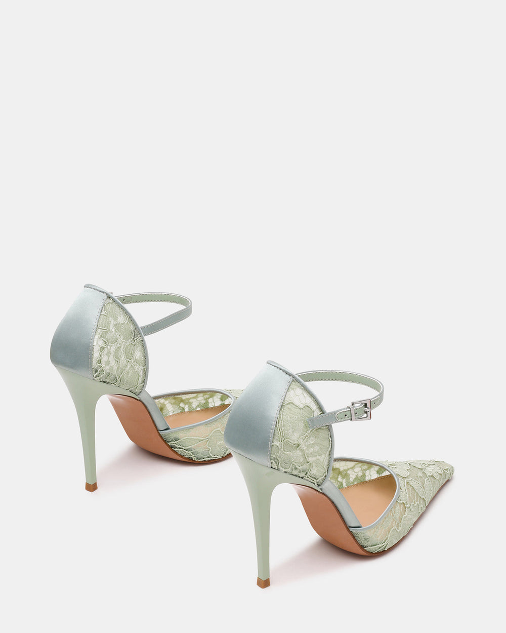 AVANT Pistachio Lace Pointed-Toe Stiletto Pump Women's Heel | Steve Madden on Sale
