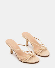 EDNA Natural Raffia Strappy Mule Women's Heel | Steve Madden near me