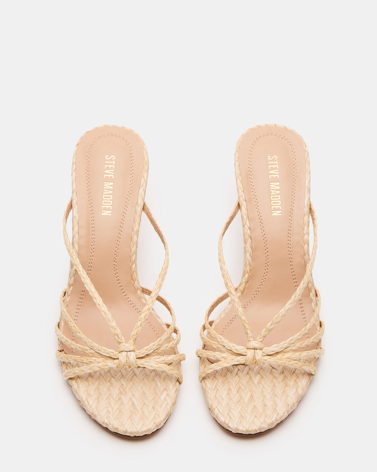 EDNA Natural Raffia Strappy Mule Women's Heel | Steve Madden near me