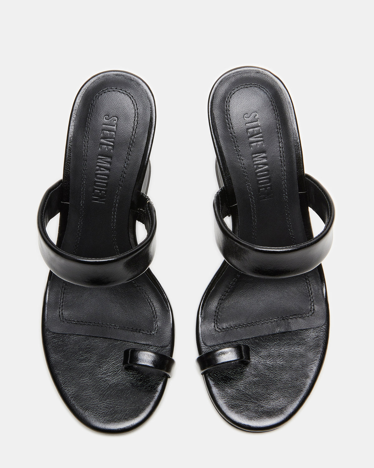 RENIE Black Women's Open Toe Mule Heel | Steve Madden for Sale