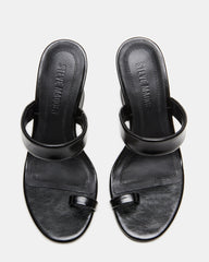 RENIE Black Women's Open Toe Mule Heel | Steve Madden for Sale