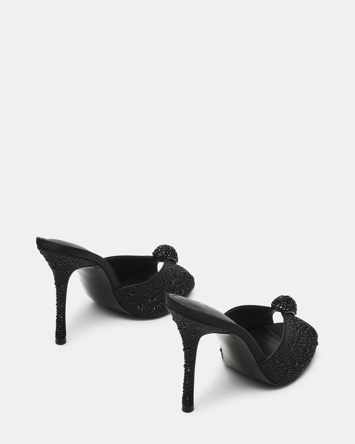 PRIYA Black Rhinestones Mule Women's Heel | Steve Madden Sale