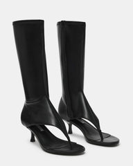 RELENTLESS Black Thong Open-Toe Boot Shaft Women's Heel | Steve Madden for Sale