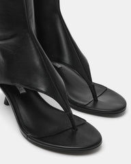 RELENTLESS Black Thong Open-Toe Boot Shaft Women's Heel | Steve Madden for Sale