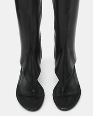 RELENTLESS Black Thong Open-Toe Boot Shaft Women's Heel | Steve Madden for Sale
