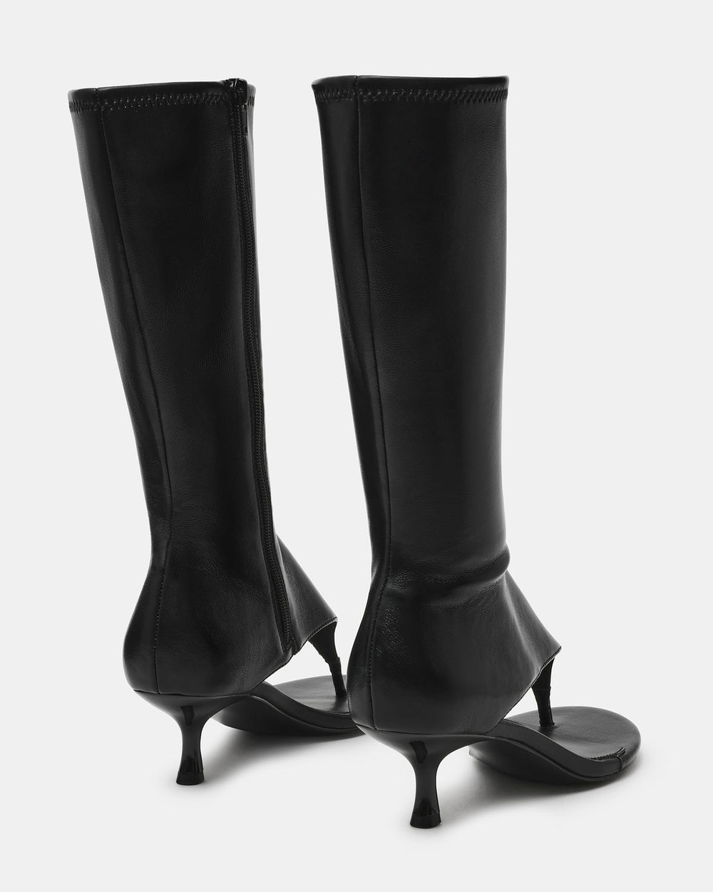RELENTLESS Black Thong Open-Toe Boot Shaft Women's Heel | Steve Madden for Sale