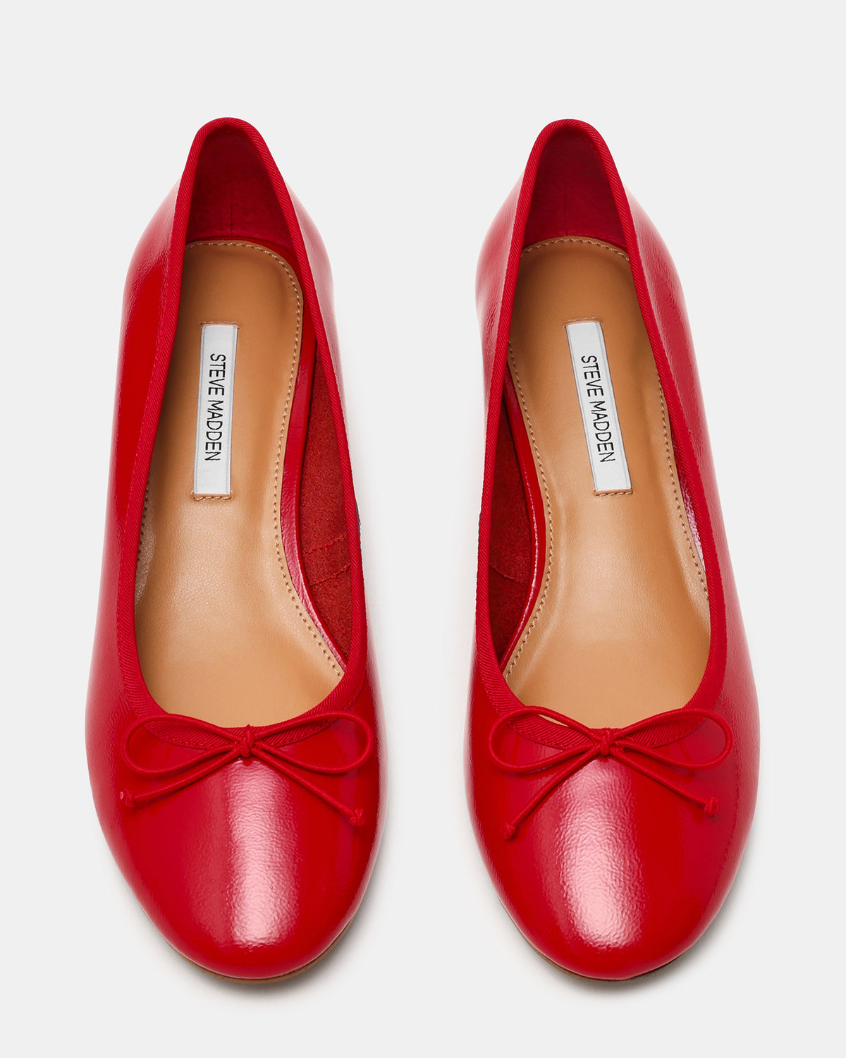 KLUTZY Red Patent Ballet Wedge Bow Round-Toe Women's Heel | Steve Madden near me